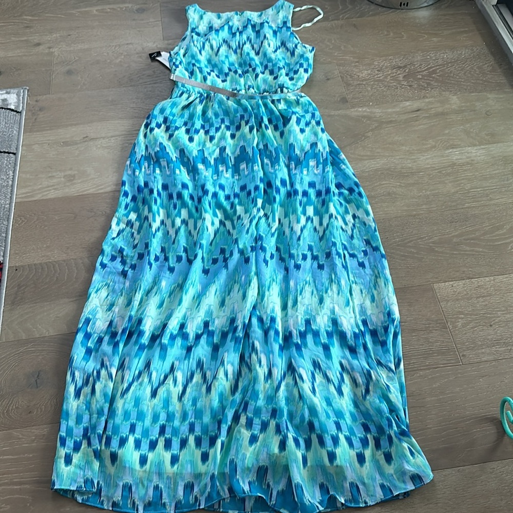 Sandra Darren Sleeveless Goddess Maxi Gown